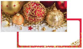 Dárková obálka na peníze vánoční ozdoby